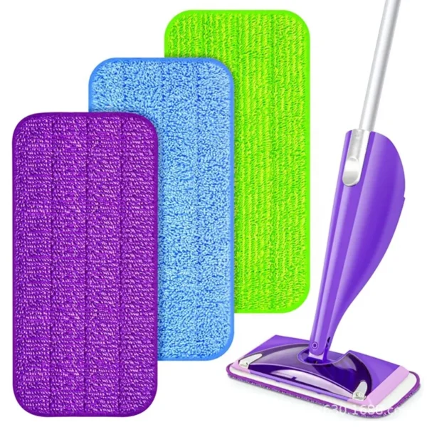 Floor mop pad refills that are machine washable and reusable, compatible with Swigger wet jet microfiber pads