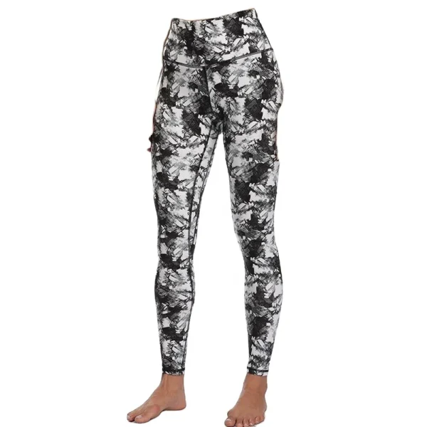 Women's Printed Yoga Pants and Leggings with Comfortable Custom Logo that are Quick Dry and Breathable - Image 2