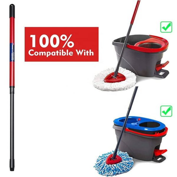 Replace Stick with EasyWring Mop Handle for Floor Cleaning Spin Mop