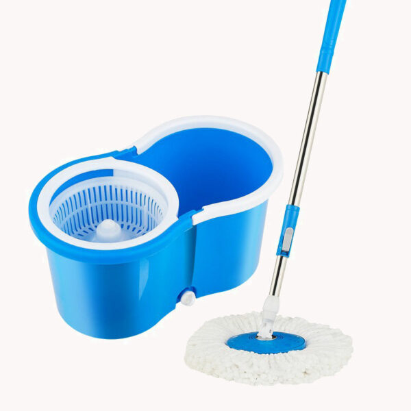 superior water swivel 360-spin mops for dry floor cleaning, with a microfiber separation system and a rotating magic mop with a spin and bucket set - Image 2