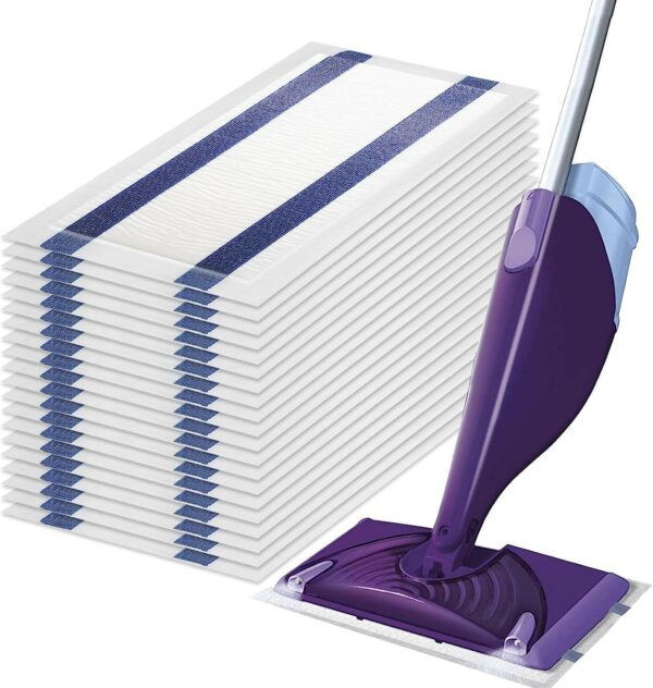 Replacement dispenseable mop pads for S-wiffer wet jet mops