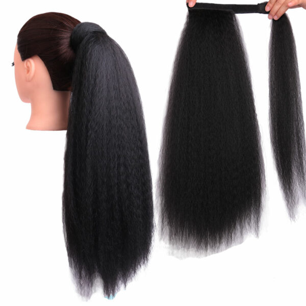 Curly Ponytail with Nylon Tape: The Best Selling Synthetic Yaki Straight Ponytail Hairpiece for Black Women