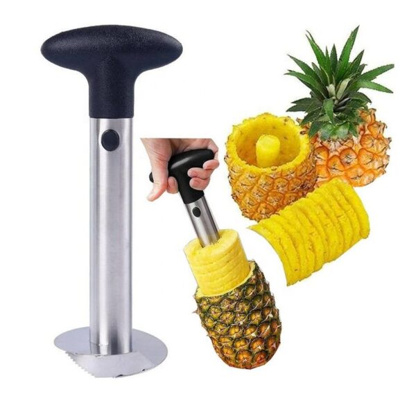 Fruit Tools Made of Stainless Steel Premium Pineapple Peeler Slicer with Pineapple Corer Remover Superior Pineapple Cutter - Image 2