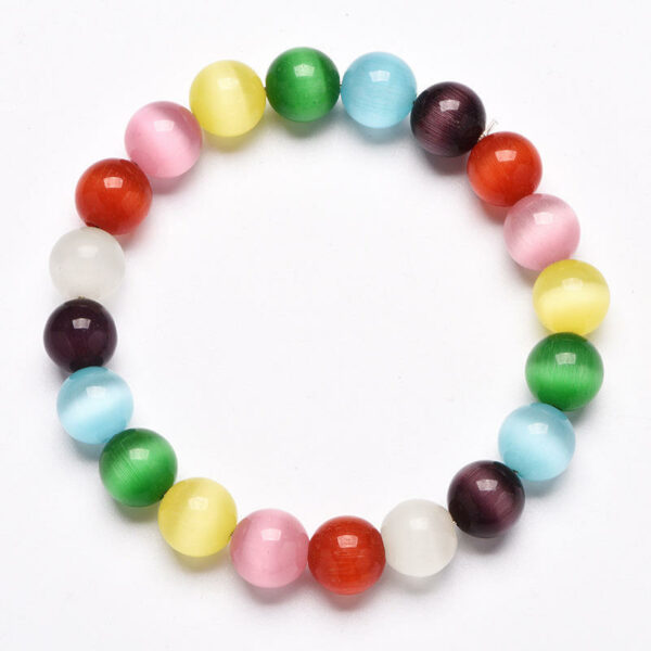 Women's fashion beaded bracelet, bestone custom factory wholesale stacked stretch colorful beaded bracelet - Image 3