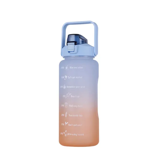 Outdoor Sports Plastic Mugs with Frosted Large Capacity Sports Water Cup Straw - Image 7