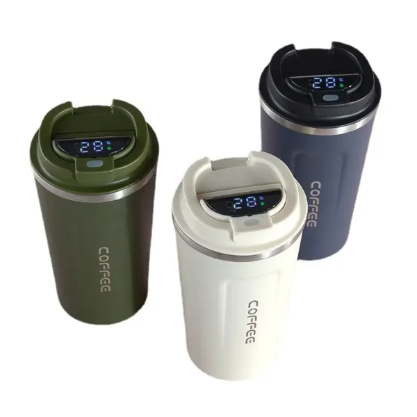 380ML 500ml water cup with smart temperature display made of insulated stainless steel clever coffee mug