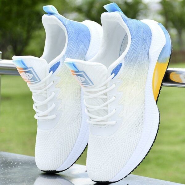 Men's Fashion Style Anti-slip Blue Casual Shoes with Breathable Upper and Customized High Quality Sports Shoes