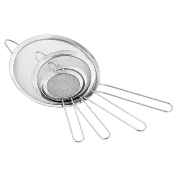 Superior Fine-mesh Strainer Stainless Steel Colanders and Sifters for Baking Flour - Image 2