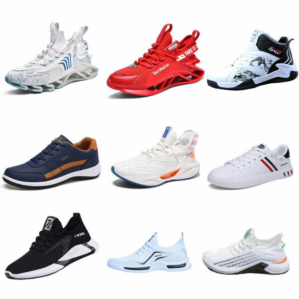 High-end custom designer sneakers for men, women, and ladies that are casual and white are available at Shoes Pour Homme. - Image 4