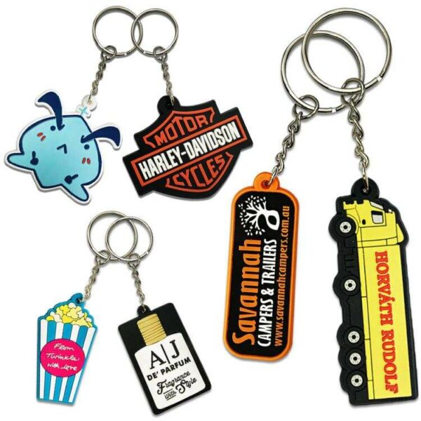 Create Personalized 2D/3D Soft PVC Keychains with Your Logo, Receive a Free Digital Mock-Up for Your Review Within 12 Hours