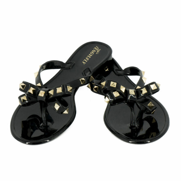 Fashionable women's shoes, summertime flat sandals, seductive and charming jelly sandals - Image 2