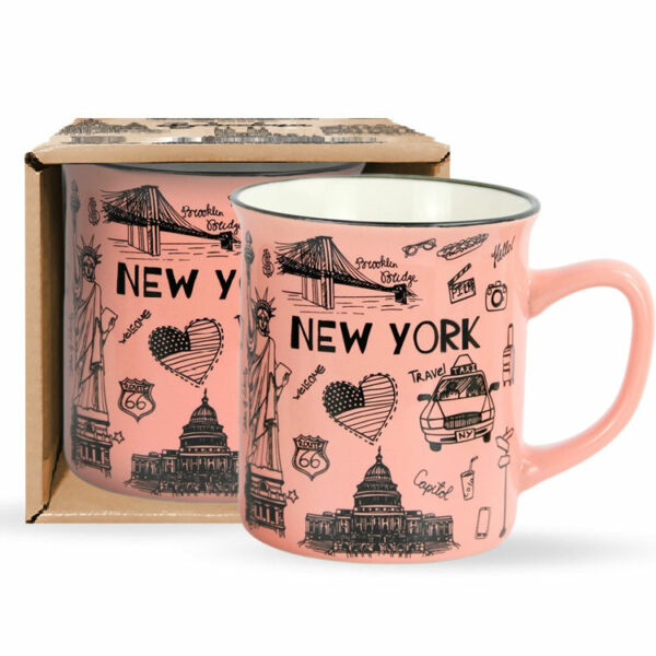 London mug, Paris enamel tourist gift mug, and personalized new york mug with custom print design are supplied by manufacturers. - Image 2