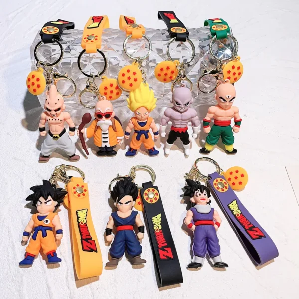 Soft pvc rubber keychain accessory pendant with 3D cartoon anime movie characters. - Image 7