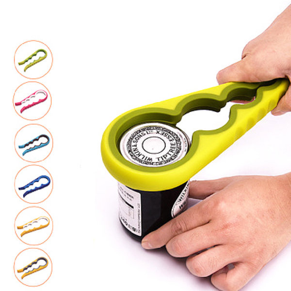 Vegetable & Fruit Peeler Kitchen Accessories, Eco-Friendly Kitchen Gadgets and Tools, 4-in-1 Multi-Function PP Jar Opener