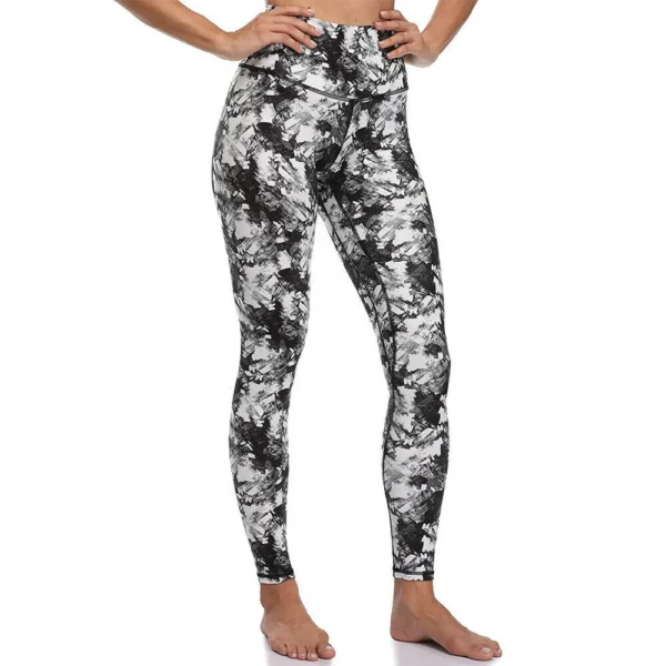 Women's Printed Yoga Pants and Leggings with Comfortable Custom Logo that are Quick Dry and Breathable - Image 3