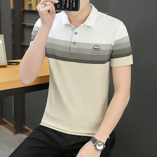 Blank Plain Polyester Polo Shirts at Wholesale Prices Short-sleeve casual business t-shirt design Men's Short Sleeve Polo Shirt - Image 3