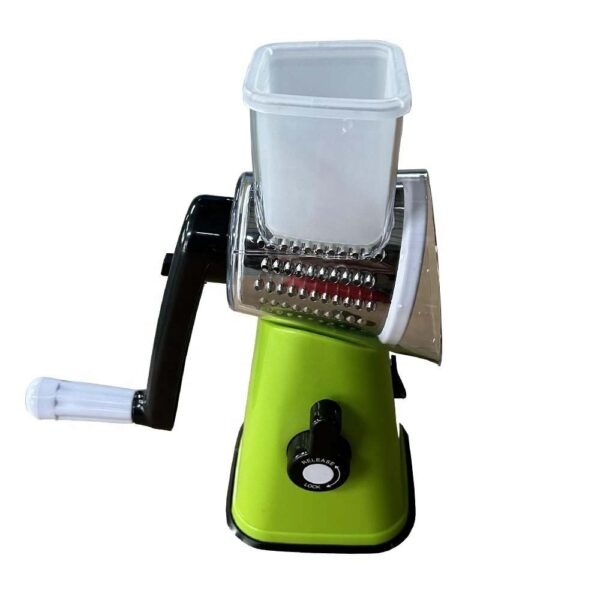 Three-in-one mandoline vegetable cutter with three drums, stainless steel vegetable chopper Kitchen Item Rotary Cheese Grator - Image 3