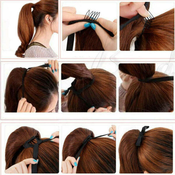 Artificial ribbon ponytail - Image 3