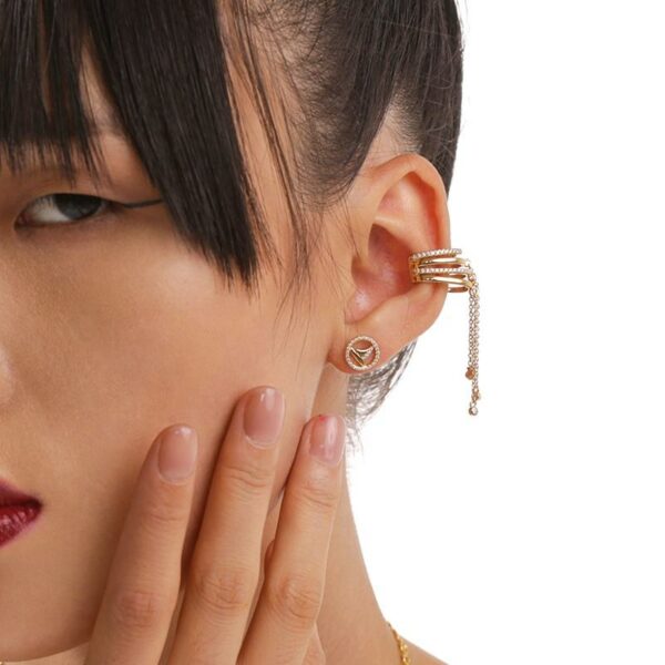 Ladies' Creative Design Fine Ear Cuff Tassel Earrings, New Arrival in Wholesale Jewelry - Image 3