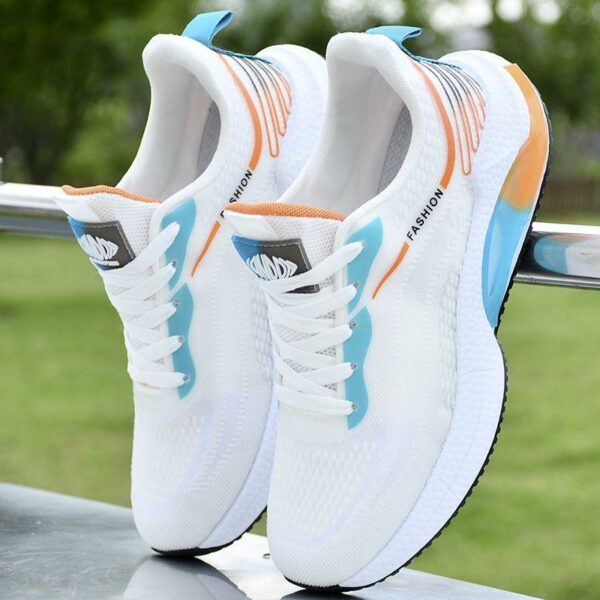 Men's Fashion Style Anti-slip Blue Casual Shoes with Breathable Upper and Customized High Quality Sports Shoes - Image 6