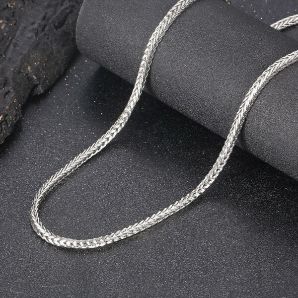 Men's Religious Sweater Chain Necklace Fashion Present with Positive Keel Chain Made of Titanium Steel