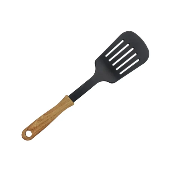 Five Pieces in One Set: Cooking Accessories and Kitchenware Wooden Handles Nylon Kitchen Utensil Spatula Cooking Utensils and Kitchenware - Image 7