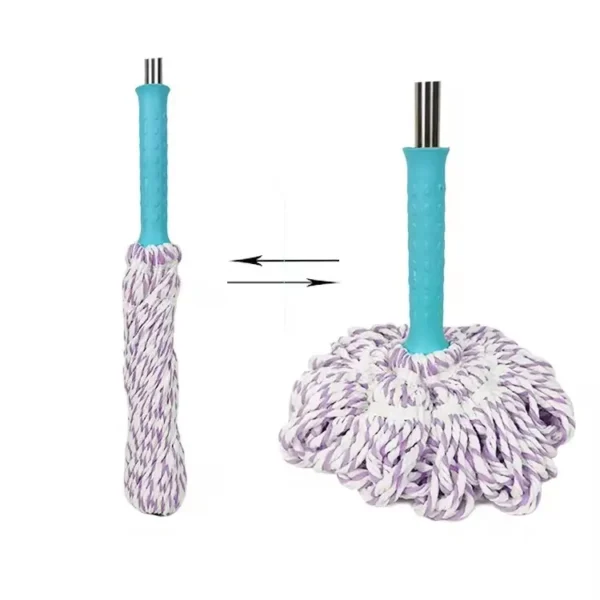 Amazing 360° Fun Sweeping Rotary Twist Water Telescopic Mop for Cleaning Both Wet And Dry Floors - Image 3