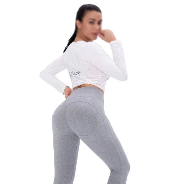 Customized Nylon Spandex High Waisted Workout Leggings for Women: Yoga Pants for Active Wear and Gym Leggings - Image 4