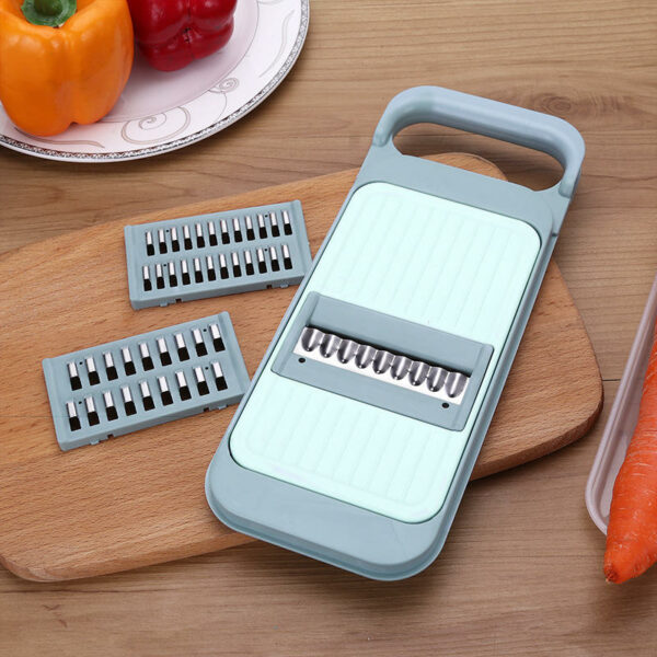 Metal Handheld Vegetable Slicer and Grater with Storage Box for Kitchen Accessories - Image 3