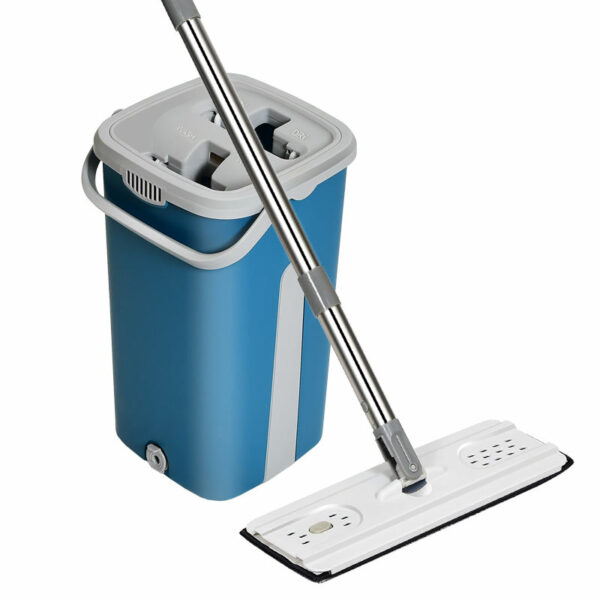 Simple Hands-Free Operation Single-use, self-washed mop heads Magic Cleaning Bucket-equipped Flat Mop