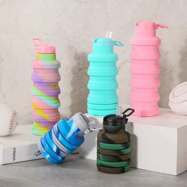 Collapsible silicone water bottle for kids and adults that is in high demand for sports - Image 6