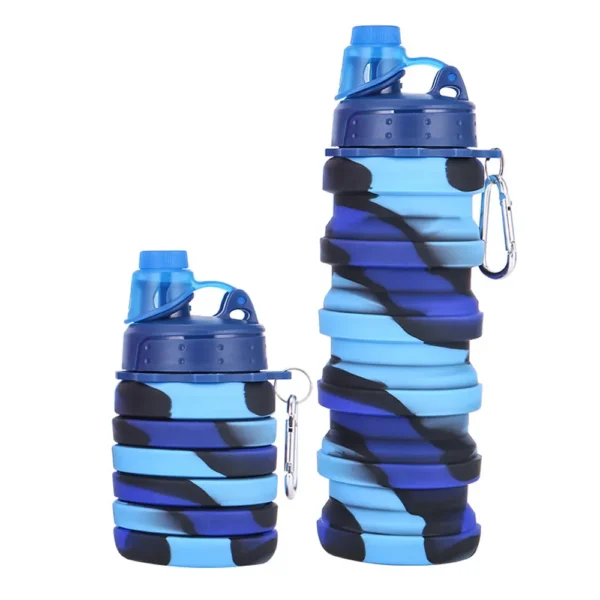 Popular eco-friendly products Sports Water Bottle with Foldable Silicone Cap, Flexible and Free Product Sample with Logo - Image 6