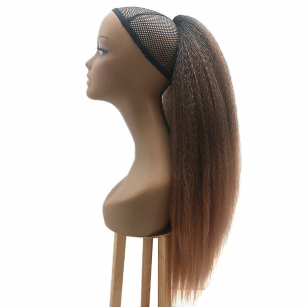 Hair Ponytail Novelties for Women: Cabello Natural Wrap Postiche Queue Cheval Afro Yaki Straight Synthetic Drawstring Kinky - Image 3