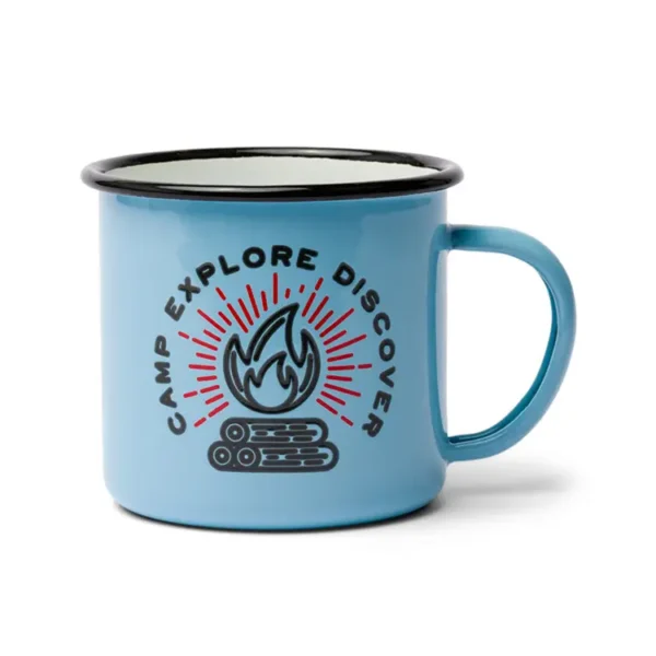 Camp camping mug cup with logo printing made of branded steel, measuring 6cm by 7cm by 7 cm, 8cm by 9cm, 10cm by 12cm. - Image 6