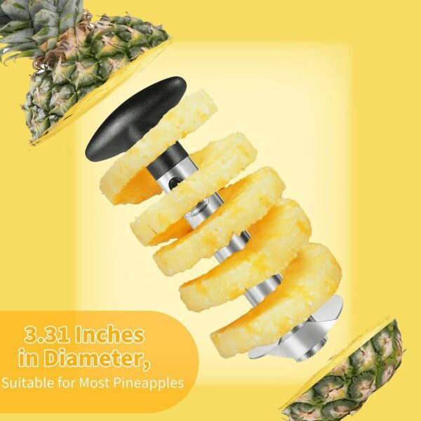 Fruit Tools Made of Stainless Steel Premium Pineapple Peeler Slicer with Pineapple Corer Remover Superior Pineapple Cutter - Image 3