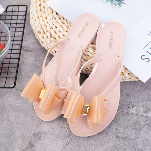 Women's Summer Sandales Femme, Hot PVC Black Flat Slippers, Jelly Shoes, Women's Sandals