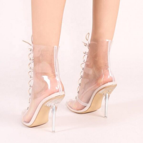 Women's hot translucent material, stylish jelly shoes - Image 5