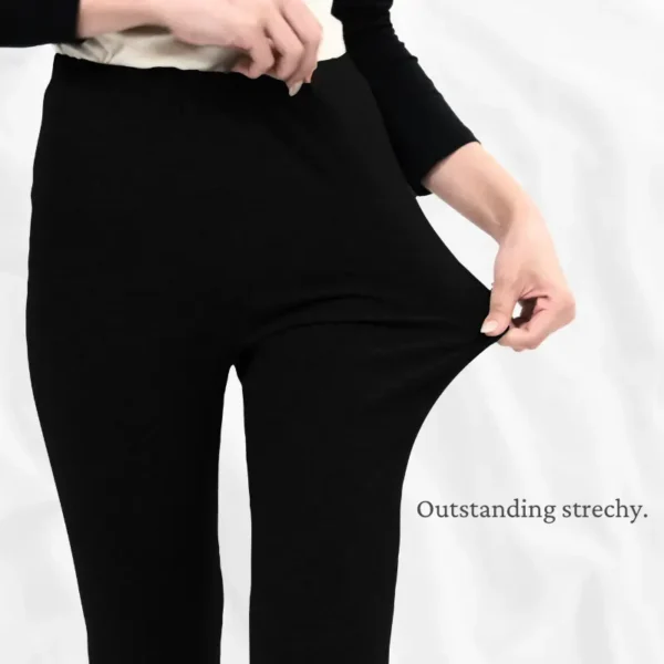 Women's Black Personalized Yoga Trousers, Wholesale Discounted Tights - Image 5