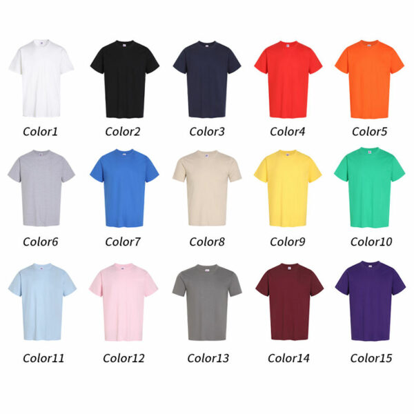 Blank Unisex T-Shirt Plain Men's T-shirts Print Logo Wholesale Custom Logo 100% Cotton T-Shirt for Men - Image 3