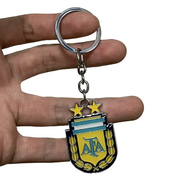 Custom football team logo engraving ring metal keychain from Kunshan - Image 5