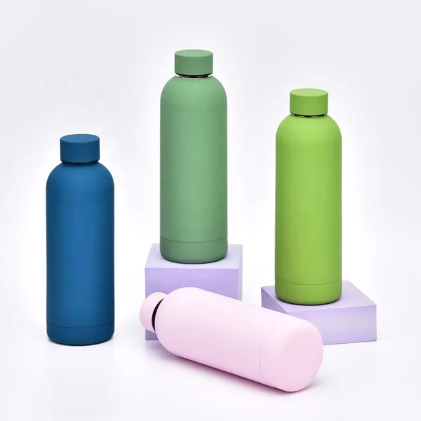 Skin-coating metal sports water bottle with double wall insulation and vacuum flask made of stainless steel - Image 5