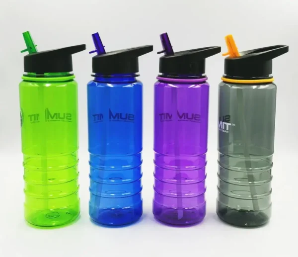 Custom logo straw bottle at a low cost for sports water bottle made of plastic - Image 4