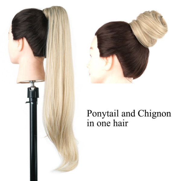 Wholesale 32-inch Heat-Resistant Synthetic Curly Ponytail Claw Clip-In Ponytail Extension for Women - Image 5