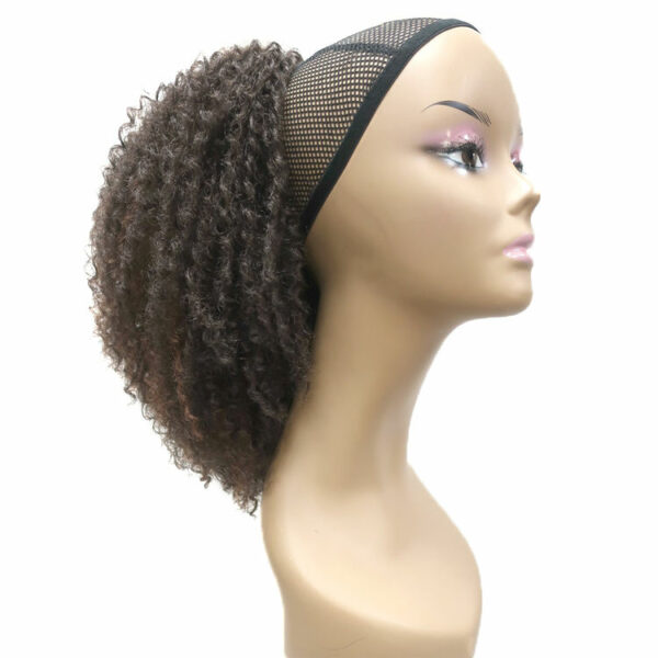 New Adjustable Bun Synthetic Fiber Afro Puff Curly Black Women Hair Pieces, Novelties Ponytails with drawstring hair extensions - Image 5