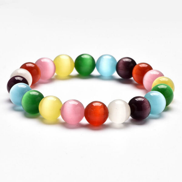 Women's fashion beaded bracelet, bestone custom factory wholesale stacked stretch colorful beaded bracelet - Image 6