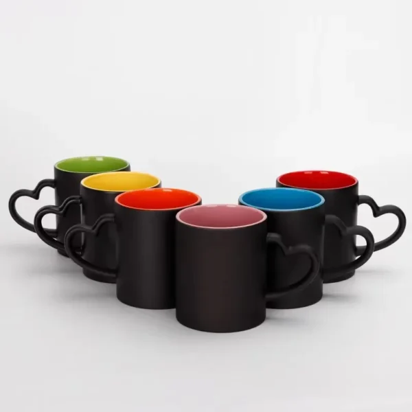 11-oz Magic Mug with Inner Color Heart Handle - Image 4