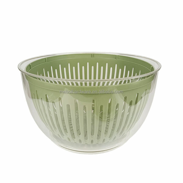 New fruit and vegetable spinner basket made of plastic with a stop button and an anti-slip bottom. - Image 5