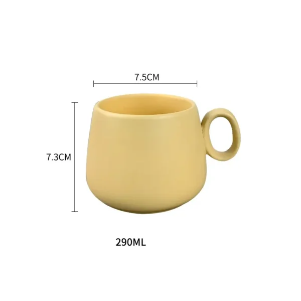 Popular Matte Custom Logo Handmade Creative Ceramic Coffee Mug - Image 4