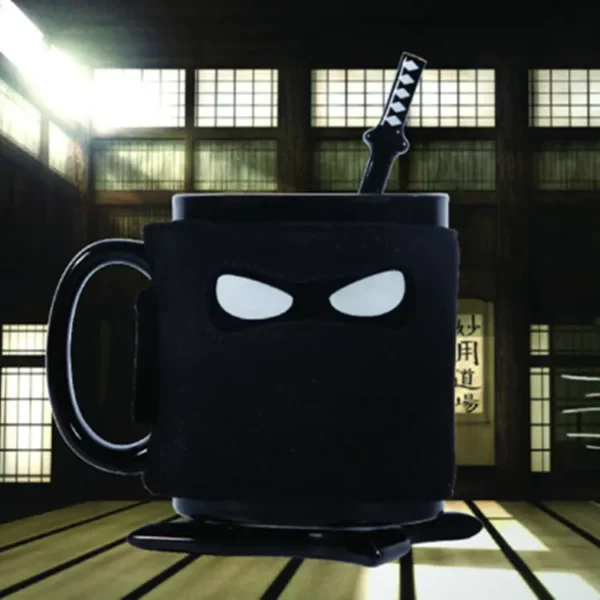 Creative Black Mugs for Coffee, Milk Tea, Sword Mugs with Spoon - Wholesale