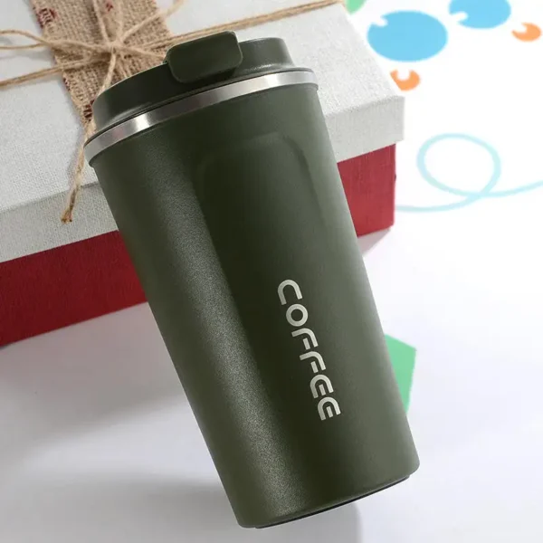 Double-walled insulated travel mug made of stainless steel for coffee - Image 4